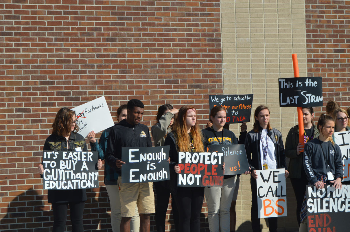 STA Students Participate in National School Walkout on Marc.JPG